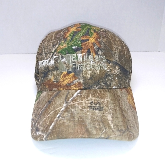Real Tree OC Outdoor Cap Trucker Hat Camouflage Builders 1st Source Hook & Loop - Picture 1 of 6